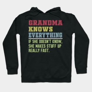 Grandma knows everything vintage Hoodie